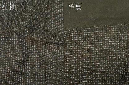 平和屋着物＃男性　本場大島紬　長羽織　80亀甲　総詰め　正絹　逸品　CABE5468in