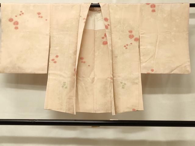 平和屋着物＃羽織　草花文　金糸　正絹　逸品　CABE5476in