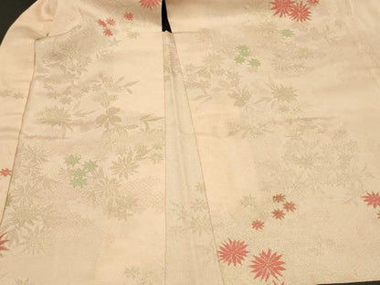 平和屋着物＃羽織　草花文　金糸　正絹　逸品　CABE5476in