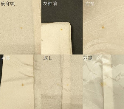 平和屋着物＃羽織　寿光織　立波文　銀糸　正絹　逸品　CABE5484in