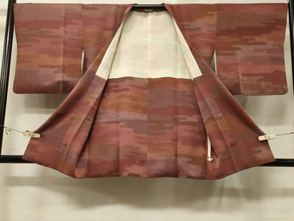 平和屋着物＃道行コート　霞文　正絹　逸品　CABE5521in