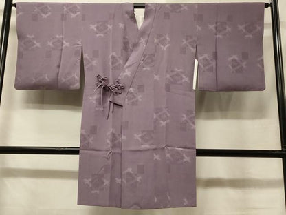 平和屋着物＃道中着　花菱文　葡萄鼠色　高島屋扱い　正絹　逸品　CABE5522in