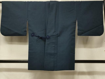平和屋着物＃道中着　霞文　藍鉄色　正絹　逸品　CABE5549in