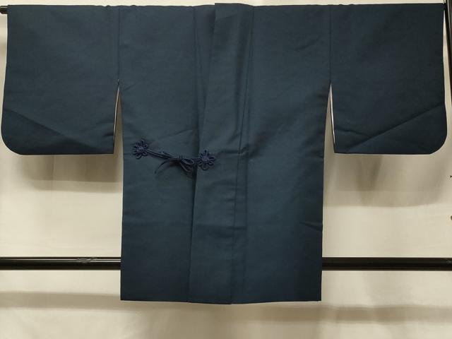 平和屋着物＃道中着　霞文　藍鉄色　正絹　逸品　CABE5549in