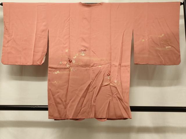 平和屋着物＃道行コート　刺繍　御所車人物文　暈し染め　金彩　正絹　逸品　CABE5555in