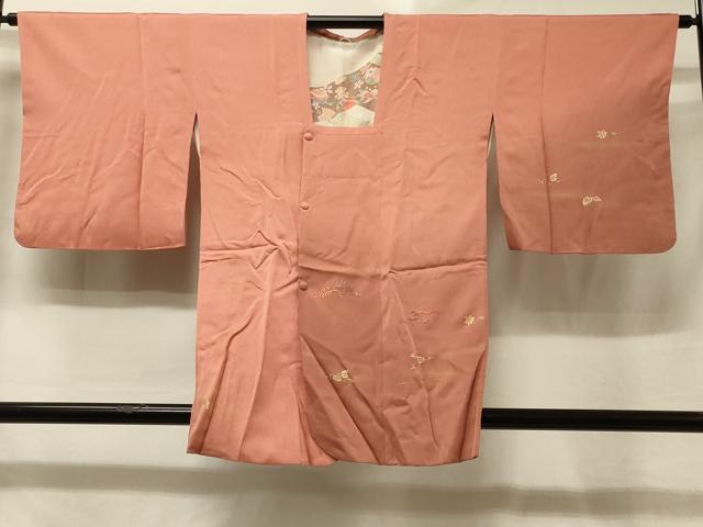 平和屋着物＃道行コート　刺繍　御所車人物文　暈し染め　金彩　正絹　逸品　CABE5555in