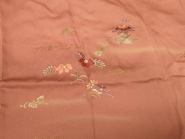 平和屋着物＃道行コート　刺繍　御所車人物文　暈し染め　金彩　正絹　逸品　CABE5555in