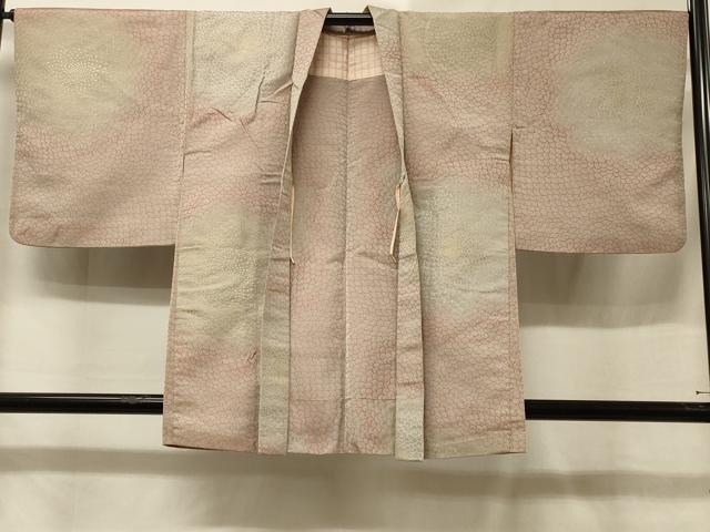 平和屋着物＃羽織　幾何学文様　金銀糸　正絹　逸品　CABE5556in