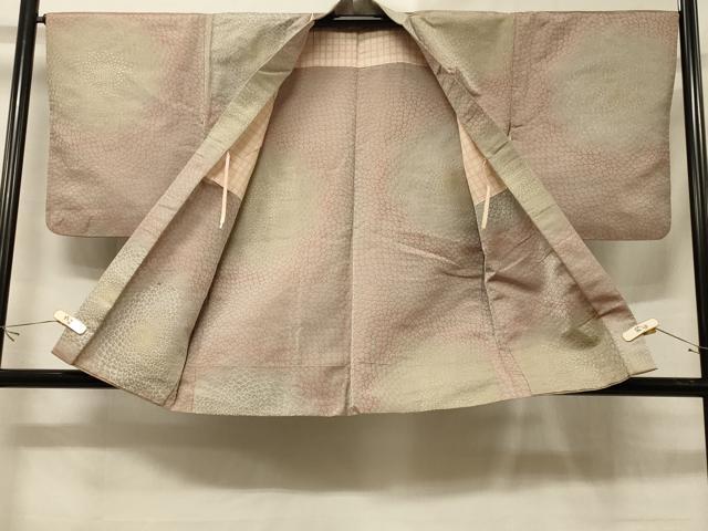 平和屋着物＃羽織　幾何学文様　金銀糸　正絹　逸品　CABE5556in