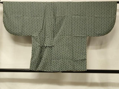 平和屋着物＃男性　道中着　リバーシブル　檜垣文　正絹　逸品　CABE5557in