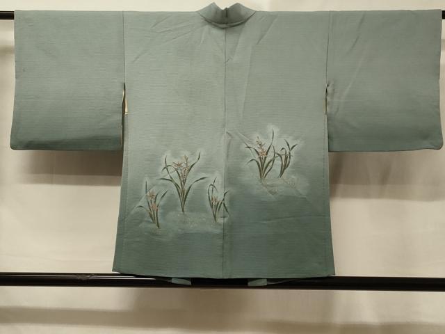 平和屋着物＃羽織　草花文　銀糸　正絹　逸品　CABE5560in