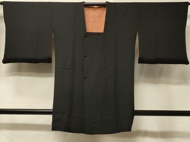 平和屋着物＃道行コート　リバーシブル　墨流し文様　黒地　正絹　逸品　CABE5582in 平和屋着物＃道行コート リバーシブル 墨流し文様 黒地 正絹 逸品