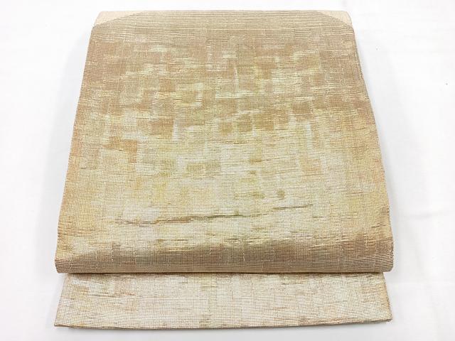 平和屋着物◎太鼓柄袋帯　霞文　正絹　逸品　CABE5692nb