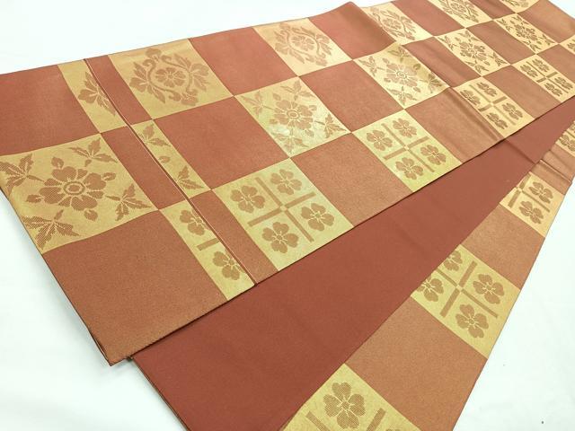 平和屋着物◎六通柄 本袋帯 作家物 光淳 椹本大門 金糸 正絹 逸品 CABE5735nb