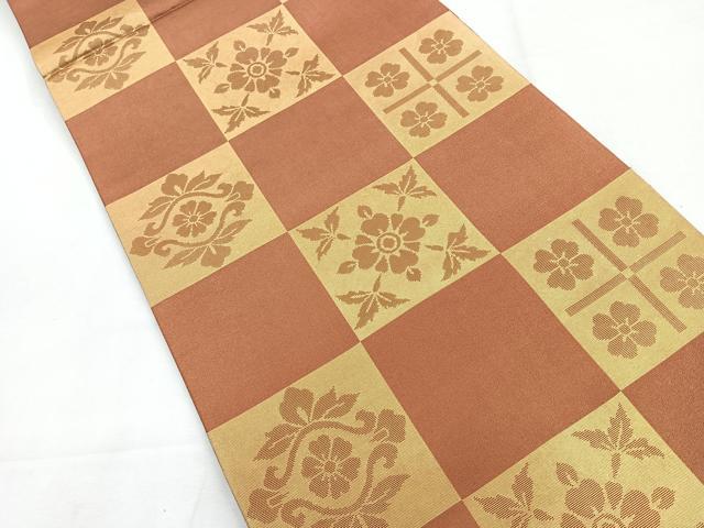 平和屋着物◎六通柄 本袋帯 作家物 光淳 椹本大門 金糸 正絹 逸品 CABE5735nb
