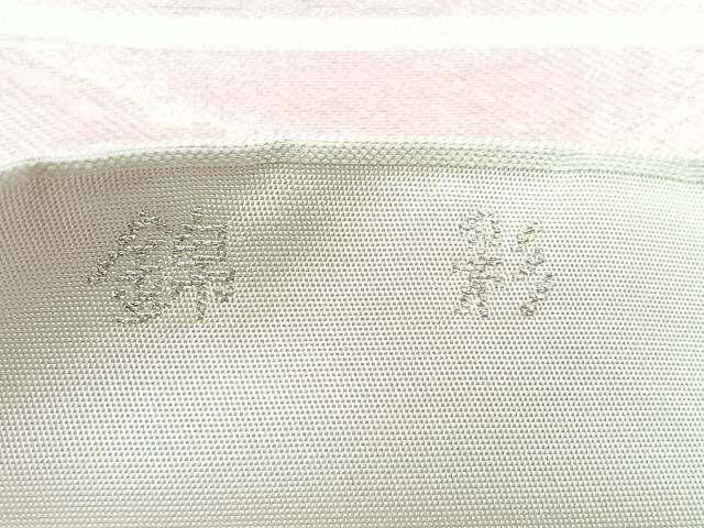 平和屋着物◎六通柄袋帯　錦彩　銀糸　正絹　逸品　CABE5736nb