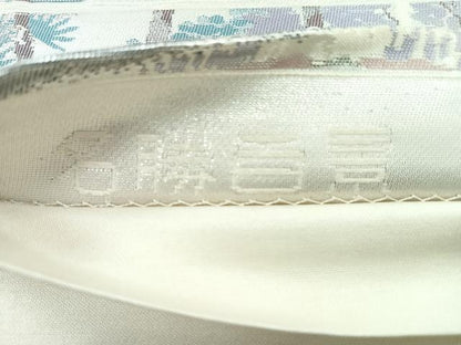 平和屋着物◎六通柄袋帯 名勝百景 洛西桂離宮 銀糸 正絹 逸品 CABE5766nb