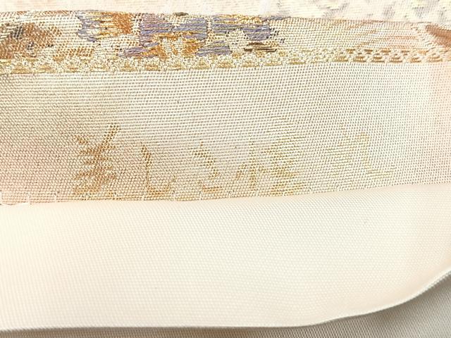 平和屋着物◎六通柄袋帯 美しき憧れ 金銀糸 正絹 逸品 CABE5785nb