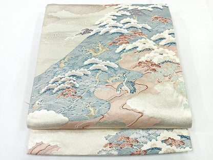 平和屋着物◎六通柄袋帯 九百錦 松島の宴 金糸 正絹 逸品 CABE5796nb