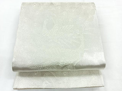 平和屋着物◎両面 六通柄袋帯 正倉院花文 金銀糸 正絹 逸品 CABE5841nb