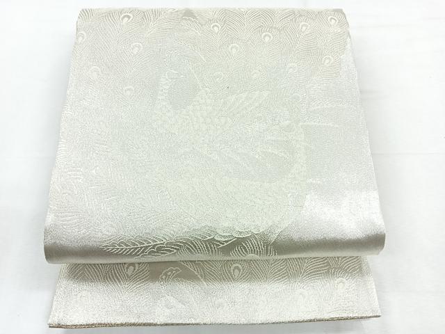 平和屋着物◎両面 六通柄袋帯 正倉院花文 金銀糸 正絹 逸品 CABE5841nb