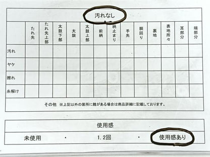 平和屋着物◎六通柄袋帯　斜線文　金糸　正絹　逸品　CABE5945nb