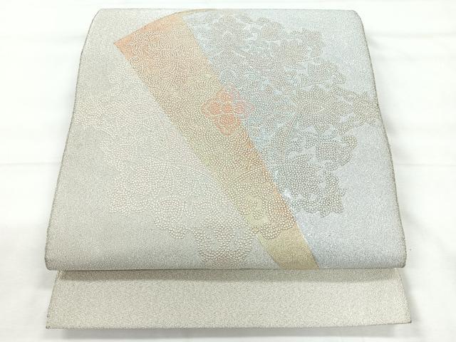 平和屋着物◎太鼓柄袋帯　綴れ　正倉院花文　正絹　逸品　CABE5958nb