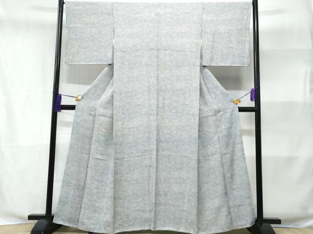平和屋着物■上質な小紋 鹿の子文様 暈し染め 正絹 逸品 CABE6011fb