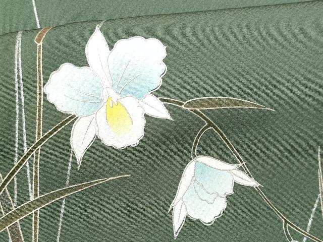 平和屋着物■訪問着 枝花文 金銀彩 正絹 逸品 CABE6029fb
