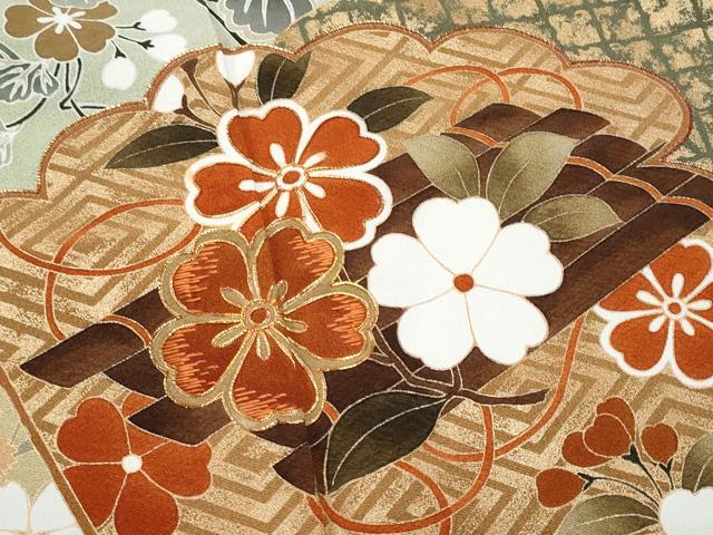 平和屋着物■豪華黒留袖 泰常 駒刺繍 花筏 暈し染め 金彩 正絹 逸品 CABE6063fb