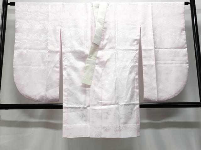 平和屋着物■長襦袢 無双仕立て 草花文 洗える着物 CABE6070fb