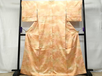 平和屋着物■上質な小紋 霞文 暈し染め 正絹 逸品 CABE6075fb