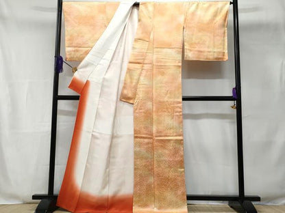 平和屋着物■上質な小紋 霞文 暈し染め 正絹 逸品 CABE6075fb