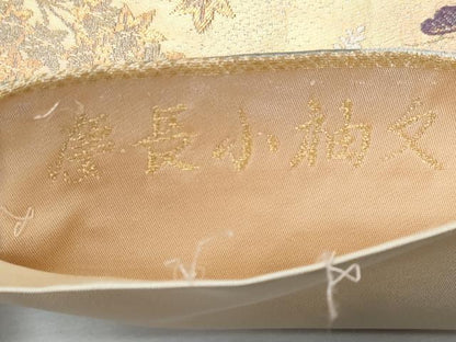 平和屋着物◎六通柄袋帯 唐織 慶長小袖文 金糸 正絹 逸品 CABE6086fb