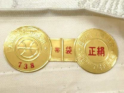 平和屋着物◎西陣 六通柄袋帯 草花文 銀糸 証紙付き 正絹 逸品 CABE6091fb