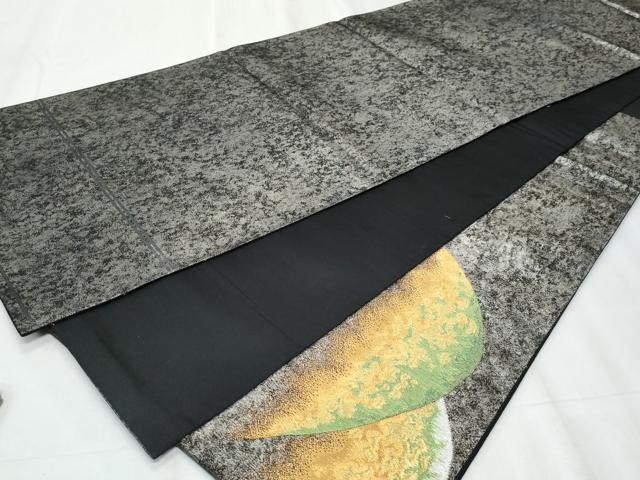 平和屋着物◎太鼓柄袋帯　重ね山文　金銀糸　正絹　逸品　CABE6102fb