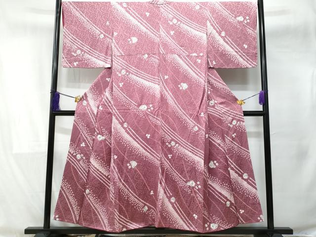 平和屋着物■上質な小紋 絞り 辻が花 正絹 逸品 CABE6168fb