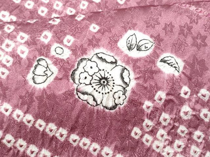 平和屋着物■上質な小紋 絞り 辻が花 正絹 逸品 CABE6168fb