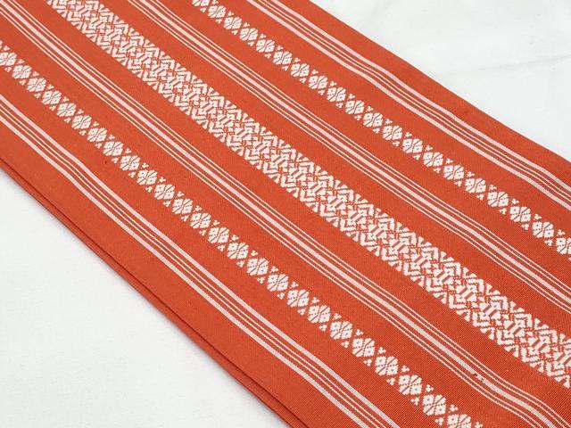 平和屋着物◎本場筑前博多織 半幅帯 吉弥帯 献上 脇山忠道謹製 証紙付き 正絹 逸品 CABE6188fb