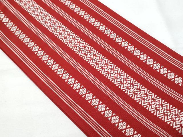 平和屋着物◎本場筑前博多織 半幅帯 吉弥帯 献上 脇山忠道作 証紙付き 正絹 逸品 CABE6191fb
