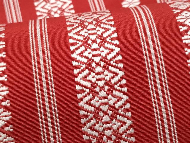 平和屋着物◎本場筑前博多織 半幅帯 吉弥帯 献上 脇山忠道作 証紙付き 正絹 逸品 CABE6191fb