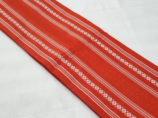 平和屋着物◎本場筑前博多織　半幅帯　吉弥帯　献上　証紙付き　正絹　逸品　CABE6230fb