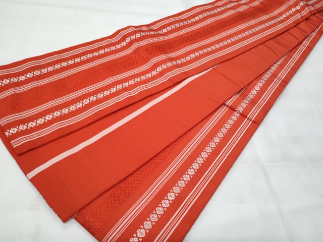平和屋着物◎本場筑前博多織　半幅帯　吉弥帯　献上　証紙付き　正絹　逸品　CABE6230fb