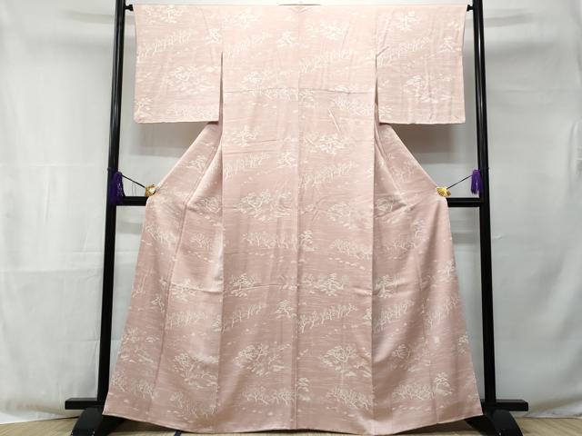 平和屋着物■上質な小紋　流水花文　正絹　逸品　CABE6303fb