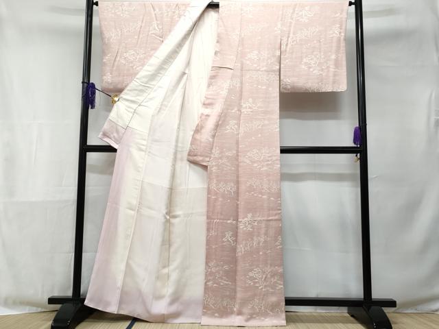平和屋着物■上質な小紋　流水花文　正絹　逸品　CABE6303fb
