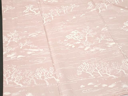 平和屋着物■上質な小紋　流水花文　正絹　逸品　CABE6303fb