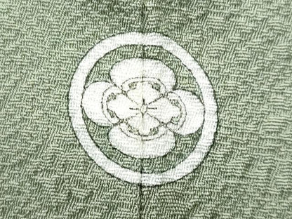 平和屋着物■上質な色無地　花末地紋　若井茶色　正絹　逸品　CABE6365fb