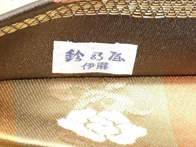 平和屋着物◎六通柄袋帯 唐織 花蝶丸文 金糸 正絹 逸品 CABE6565th