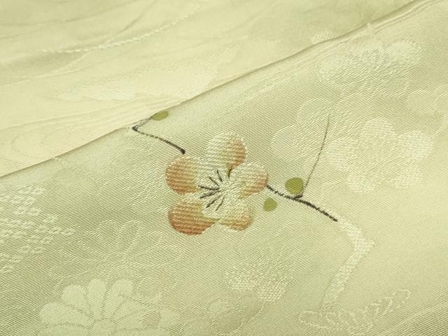 平和屋着物▼上質な小紋 地紋起こし 草花文 暈し染め 正絹 逸品 CABE6615th