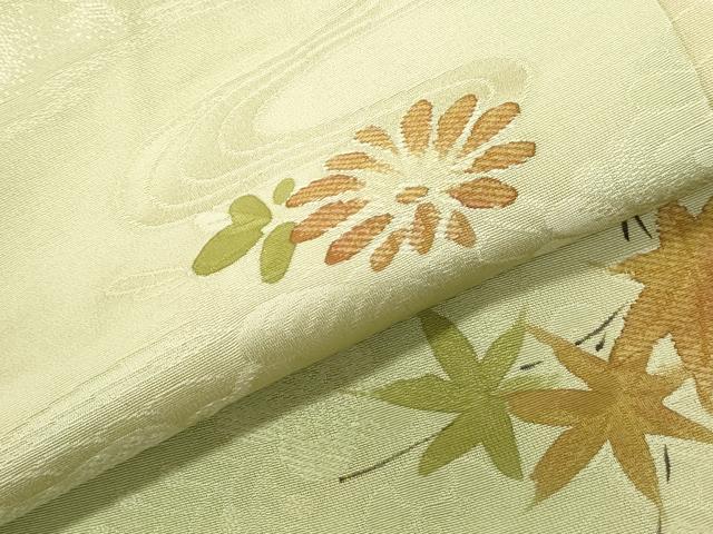 平和屋着物▼上質な小紋 地紋起こし 草花文 暈し染め 正絹 逸品 CABE6615th